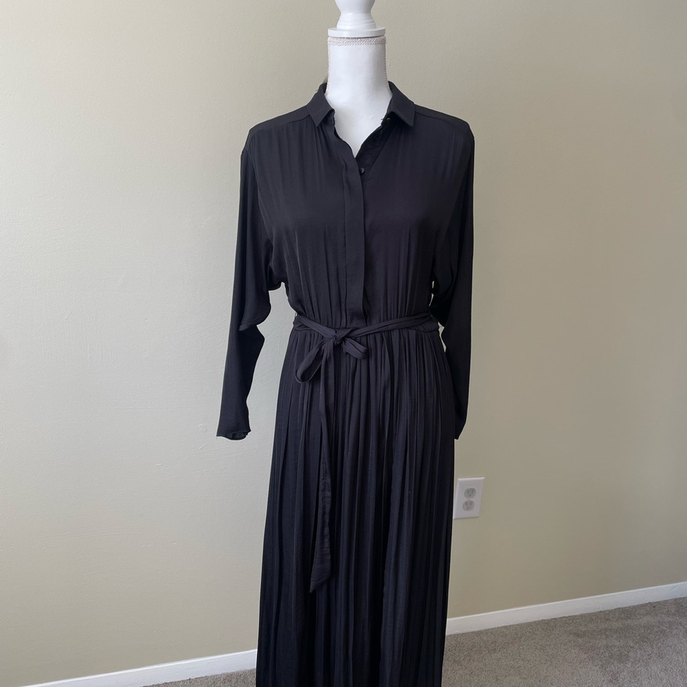 Topshop Black Long Sleeve Dress